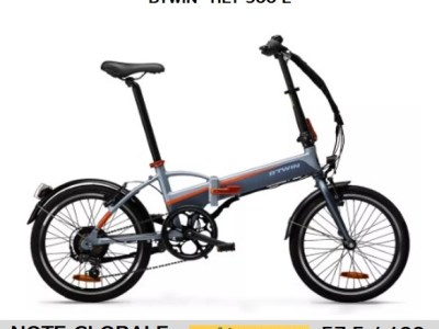 🚲 BTWIN Tilt 500 E  ⚡️ le vélo pliant électrique de Decathlon.