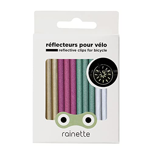 Rainette | Réflecteurs pour Roues de vélo | Multicolore | Réflexion à 360° | 12 pièces